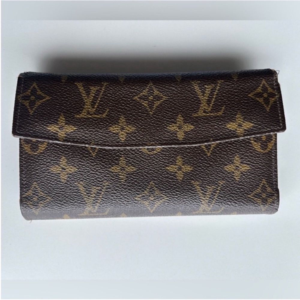 Louis Vuitton Trifold Wallet French Company Rare Auth Monogram Usa Vintage 1970s
